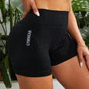 Shorte femininos de treino de cintura alta